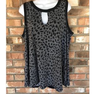 Banana Republic Animal Print Blouse   Large